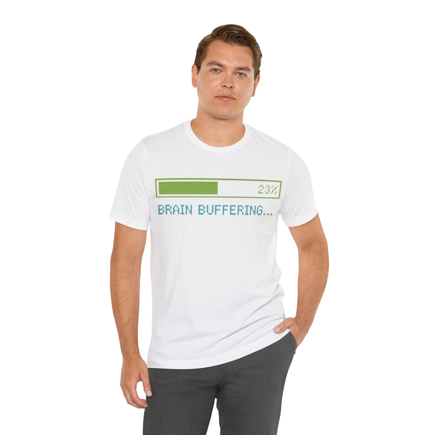 Brain Buffering Funny Graphic Tee – Gamer Humour