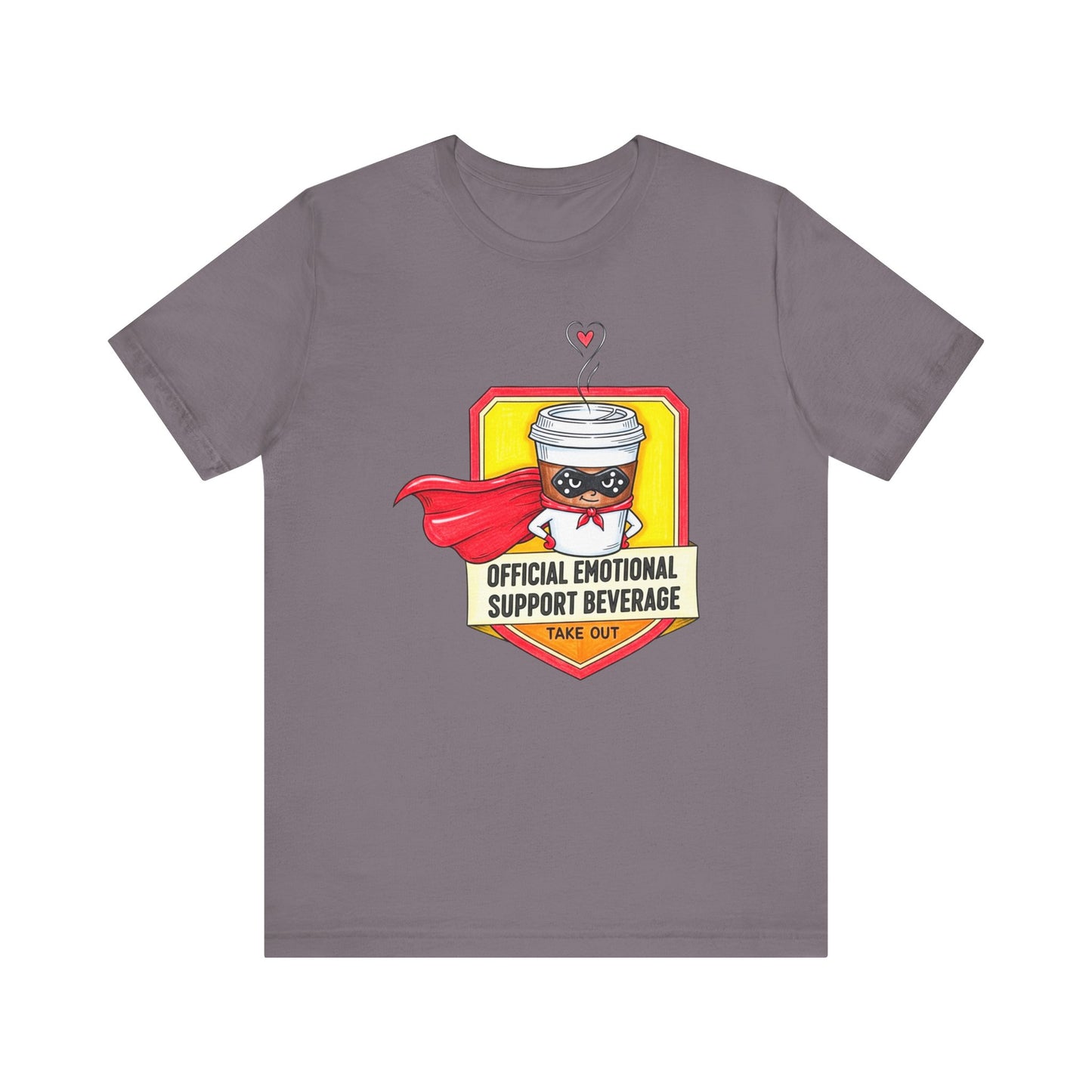 Emotional Support Coffee Graphic Tee – Funny Gift