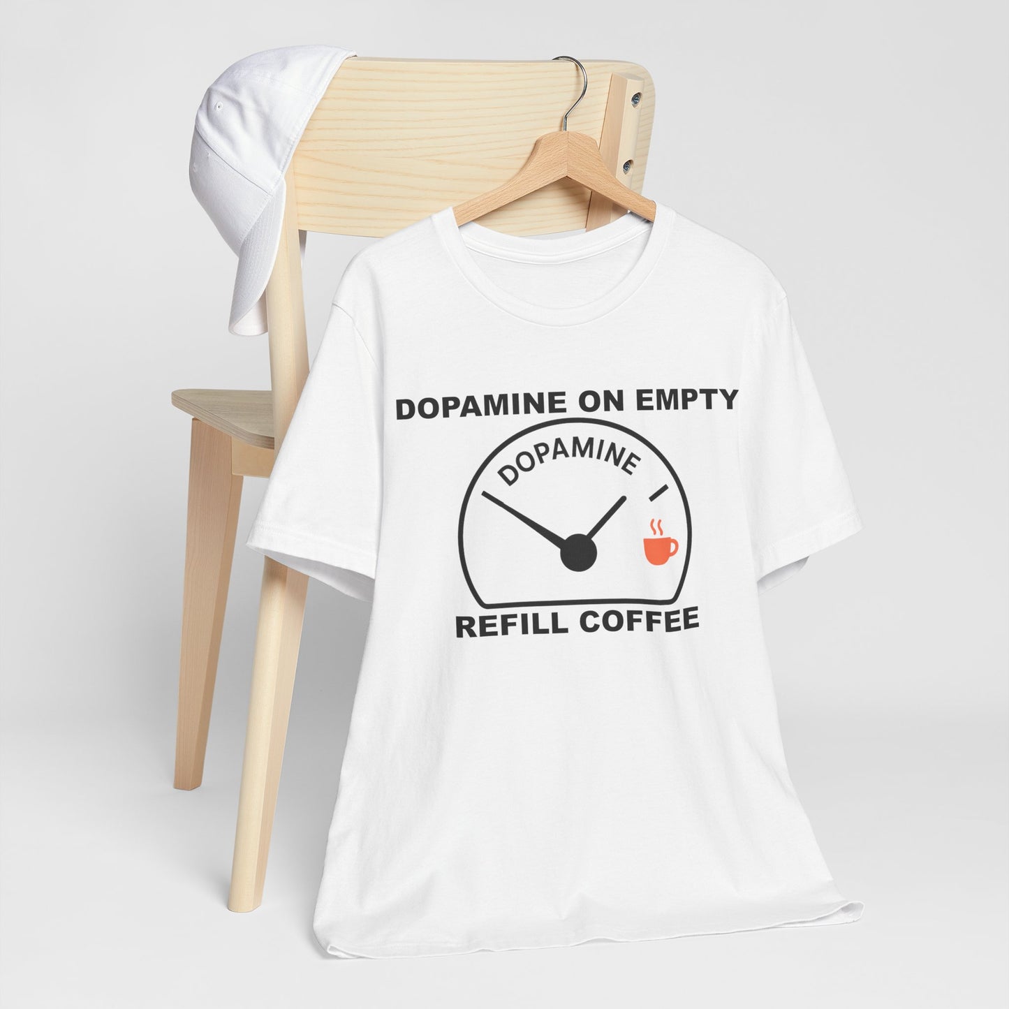 Dopamine on Empty Coffee Lovers Graphic Tee