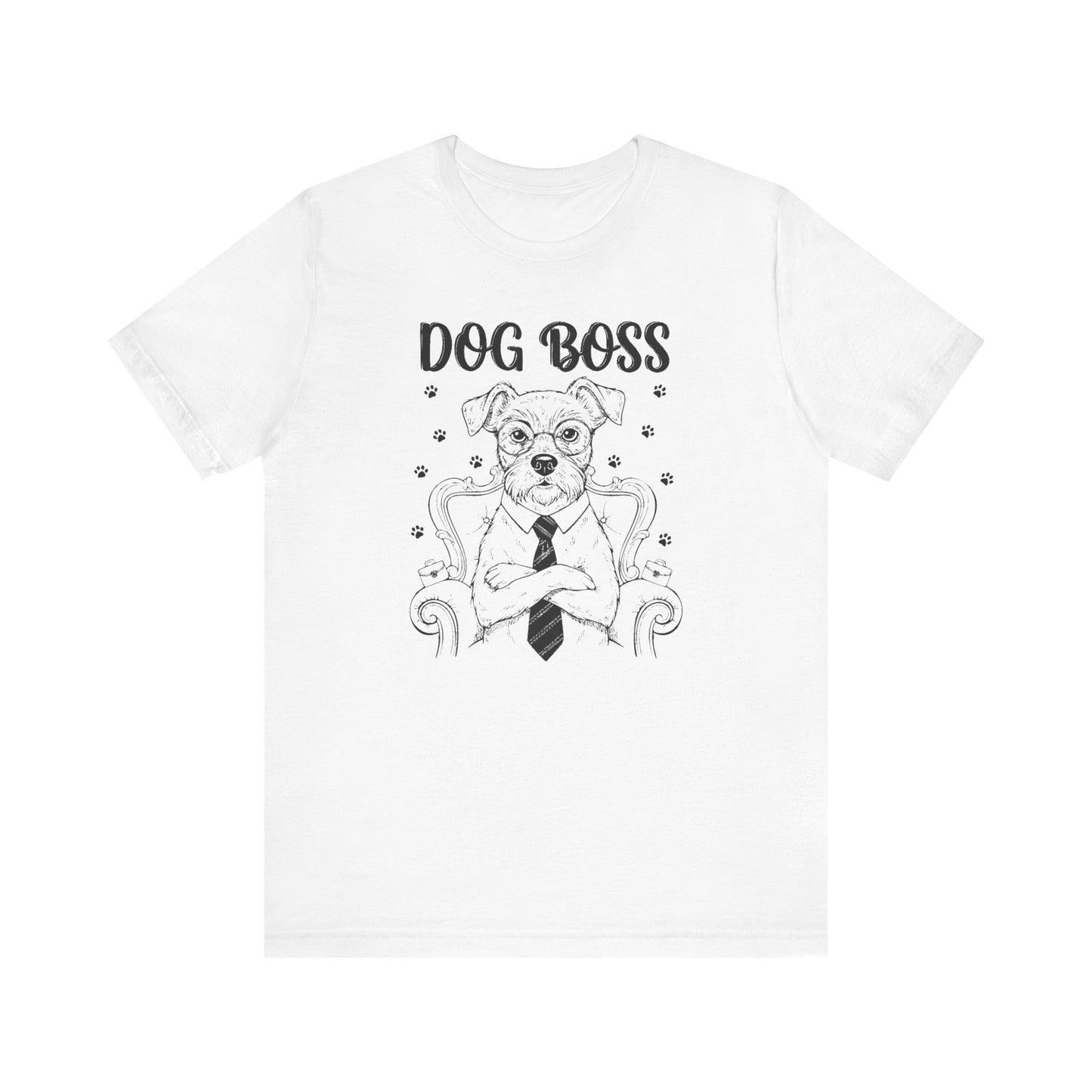 Dog Boss KING Graphic Tee – Funny Dog Lover Gift