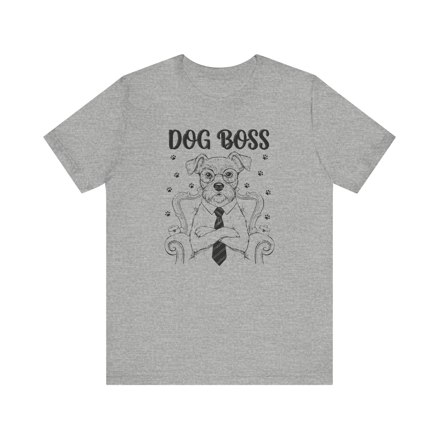 Dog Boss KING Graphic Tee – Funny Dog Lover Gift