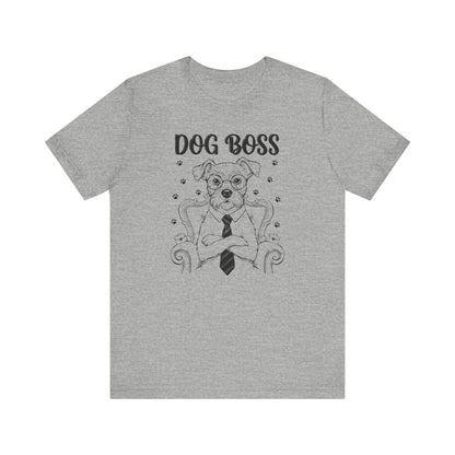 Dog Boss KING Graphic Tee – Funny Dog Lover Gift