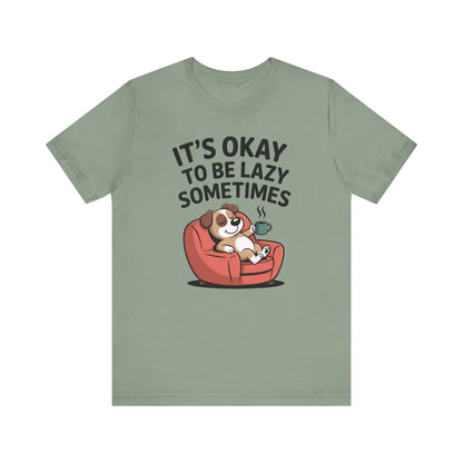 Lazy Dog Funny Pet Lover Graphic Tee