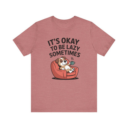 Lazy Dog Funny Pet Lover Graphic Tee