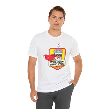 Emotional Support Coffee Graphic Tee – Funny Gift