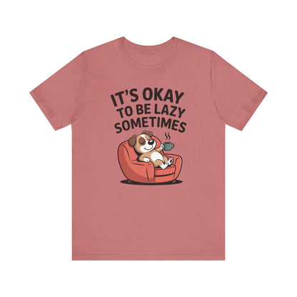 Lazy Dog Funny Pet Lover Graphic Tee