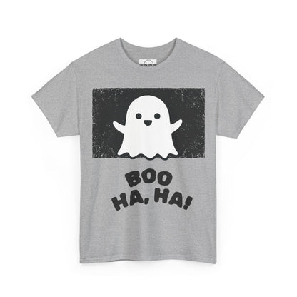 Funny Halloween Ghost T‑Shirt – “BOO HA, HA!” Graphic Design | Unisex Spooky Season Tee