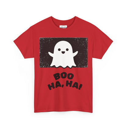 Funny Halloween Ghost T‑Shirt – “BOO HA, HA!” Graphic Design | Unisex Spooky Season Tee