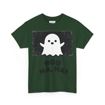 Funny Halloween Ghost T‑Shirt – “BOO HA, HA!” Graphic Design | Unisex Spooky Season Tee