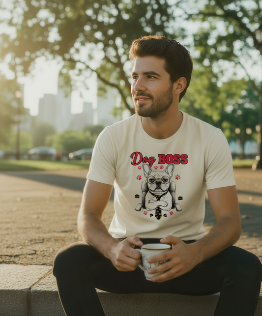 Dog Boss Funny Dog Lover Graphic Tee