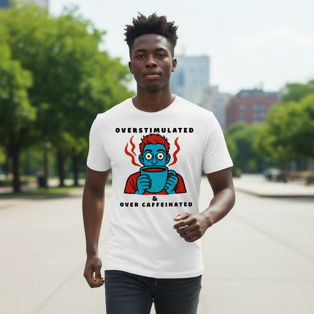 Caffeinated Humour Coffee Graphic Tee – Barista Gift