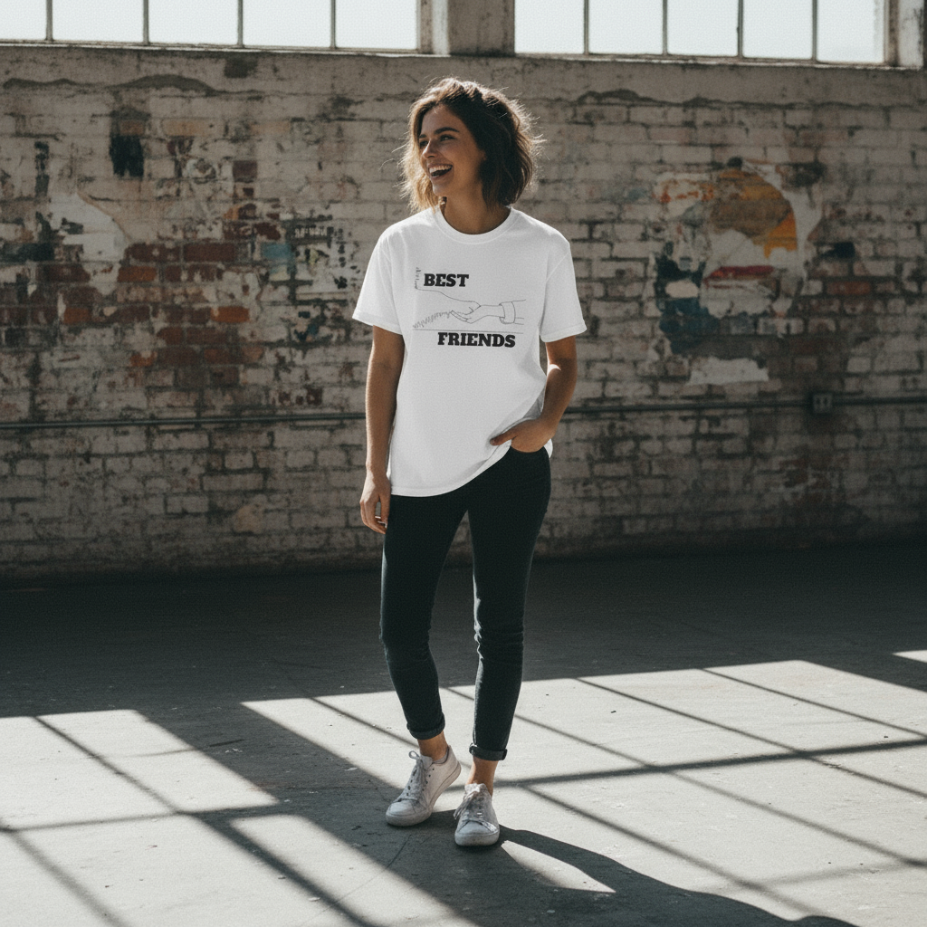 Dog Lover T-Shirt: Paw in Hand, Pet Adoption Gift