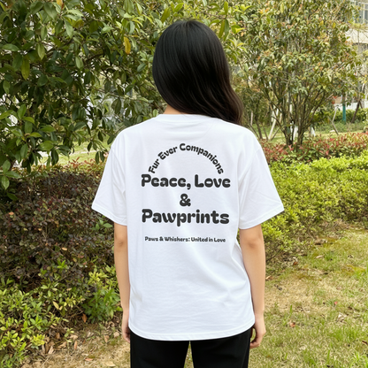 Animal Lover T- shirt. Cat and Dog Companionship Graphic, Rescue Support