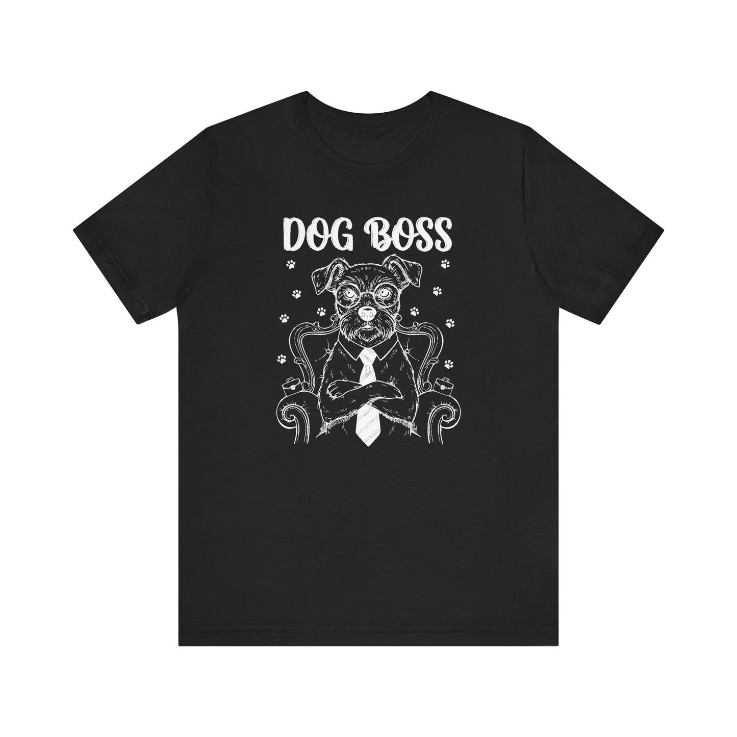 Dog Boss KING Graphic Tee – Funny Dog Lover Gift