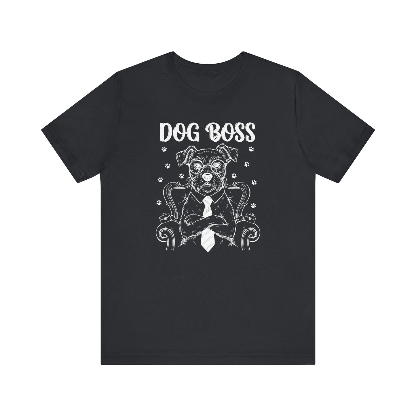 Dog Boss KING Graphic Tee – Funny Dog Lover Gift