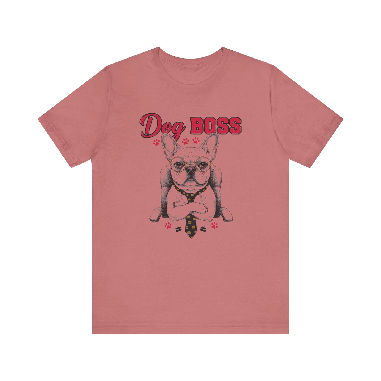 Dog Boss Funny Dog Lover Graphic Tee