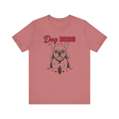 Dog Boss Funny Dog Lover Graphic Tee