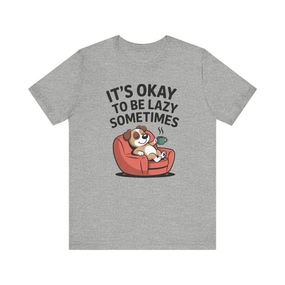 Lazy Dog Funny Pet Lover Graphic Tee