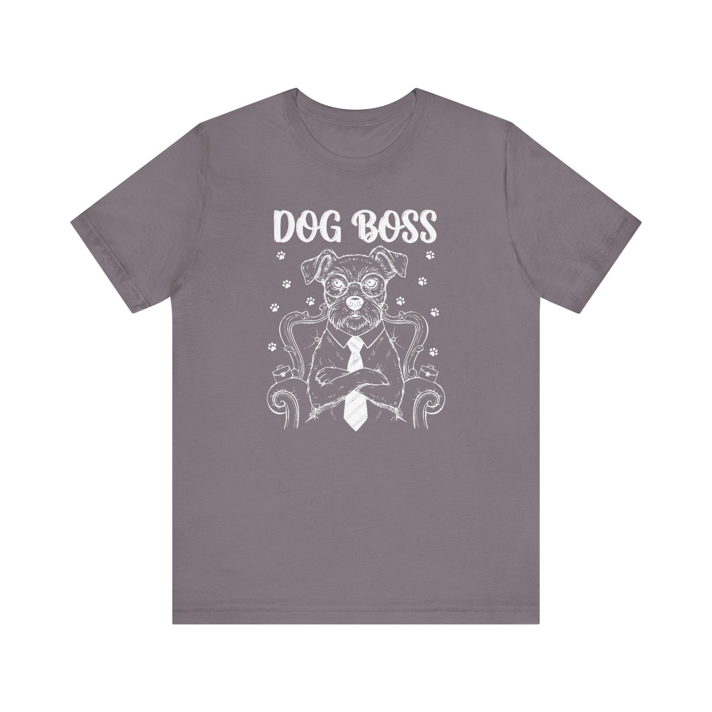 Dog Boss KING Graphic Tee – Funny Dog Lover Gift
