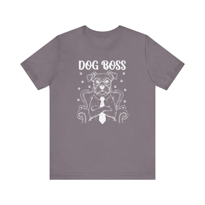 Dog Boss KING Graphic Tee – Funny Dog Lover Gift