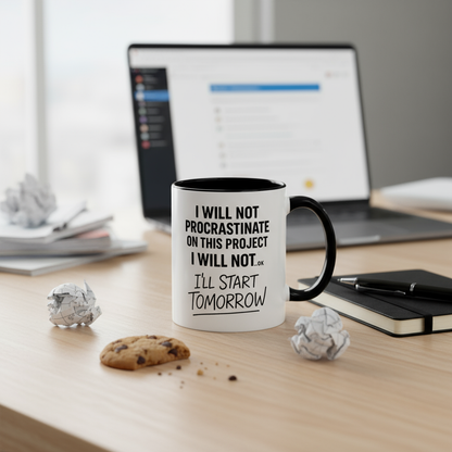 HDHD-Funny Procrastination Mug-Office Humour (11, 15oz)